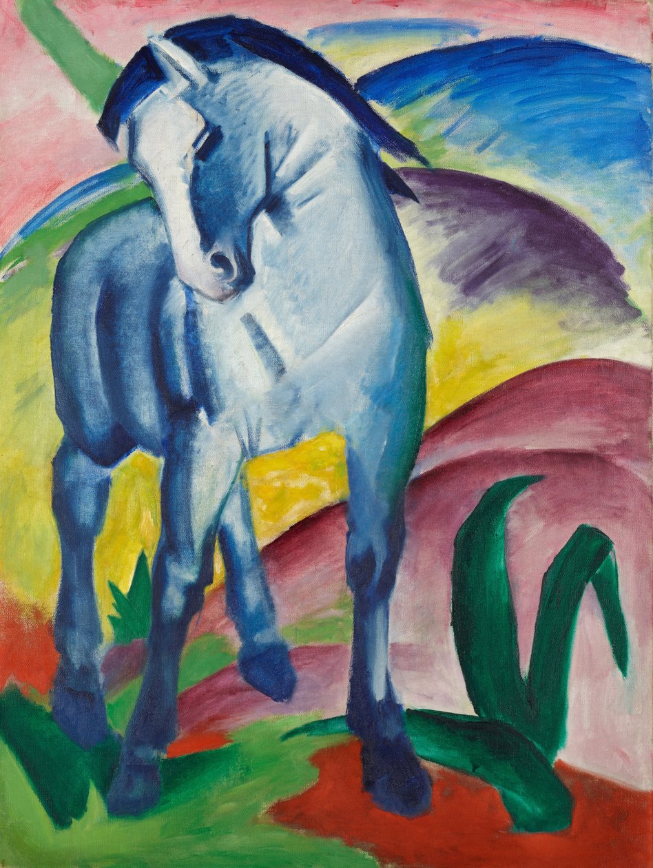 Blue Horse I by Franz Marc: Highest-quality art reproduction